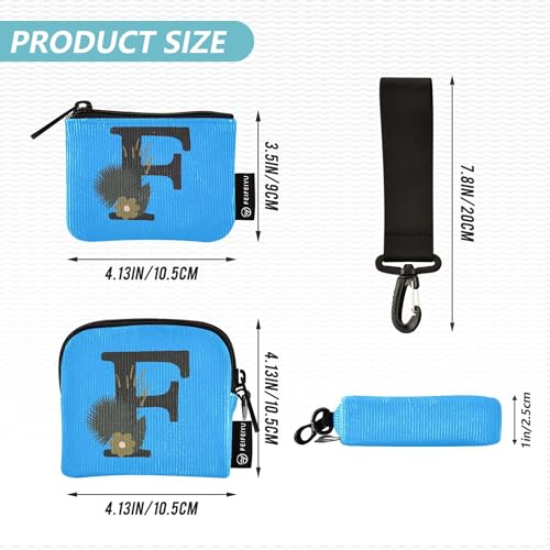 F Women's Card Cases Change Holder Slim Portable Women's Money Organizers with Zipper Coin Pocket for Work Travel 2 Pcs4