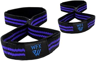 Weight Lifting Straps Padded Figure 8 Wrist Support Gym Wraps Men Women Fitness Bodybuilding Double Loop Workout Heavy Training Powerlifting Dumbbell Squats Pull Up Grip