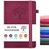PERCUN Blank Journal Ntebook for Men & Women, 160 Pages Blank Journals for Writing, Drawing,Sketch Book,5.9' x...