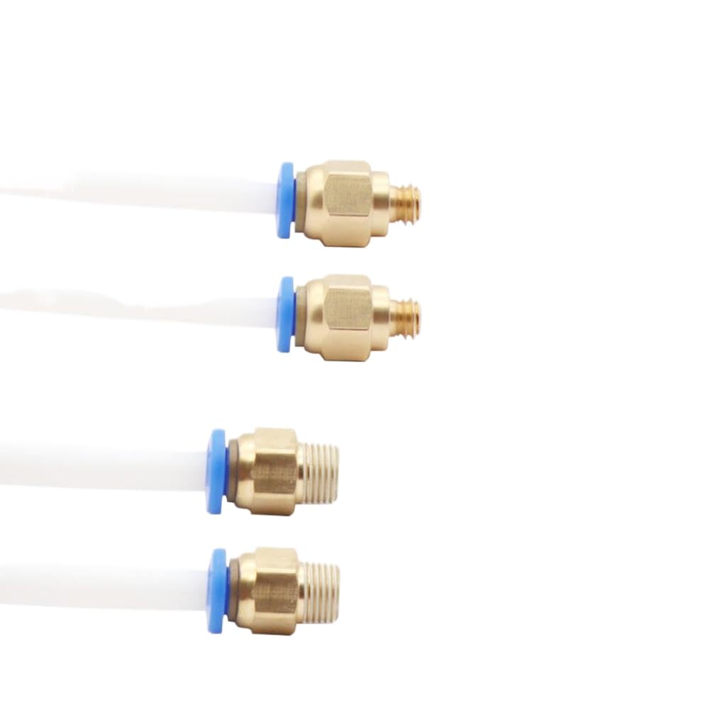 Aunusznnk Pc4-M6 Pneumatic Connectors Compatible With Printers 5Pcs Quick Joint Coupler For 1.75Mm And 3Mm Ptfe Tube Pc4 M6 M10 Fittings 2Mm And 4Mm(Pc4-M6)