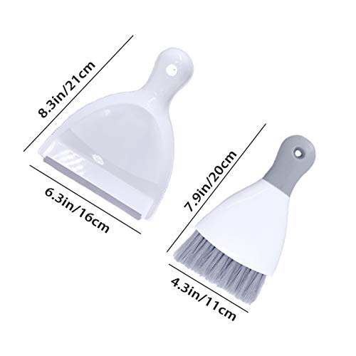 Dust Pan Broom Brush Dustpan - Dustpan And Brush Set,Mini Dust Pans With Brush,Dust Pan And Brush Set For Table, Desk, Key Board, Cat, Dog And Other Pets, Dust Pan Brush Nesting Tiny Cleaning Broom #TOP1