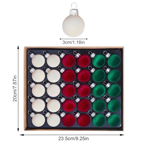 Décorations de Noël extérieures et intérieures : lot de boules de flocage