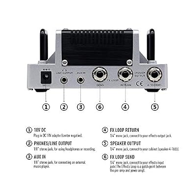 Hotone Nano Legacy British Invasion 5-Watt Compact Guitar Amp Head with 3-Band EQ