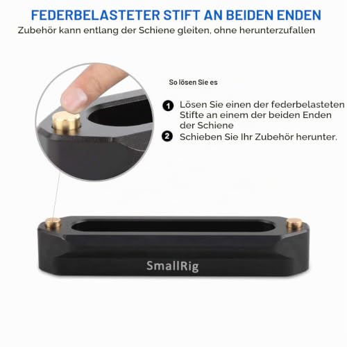 SMALLRIG Safety NATO Schiene 70 mm für NATO Griff und Schnellverschluss NATO Clamp – 1195 – Ansicht 3