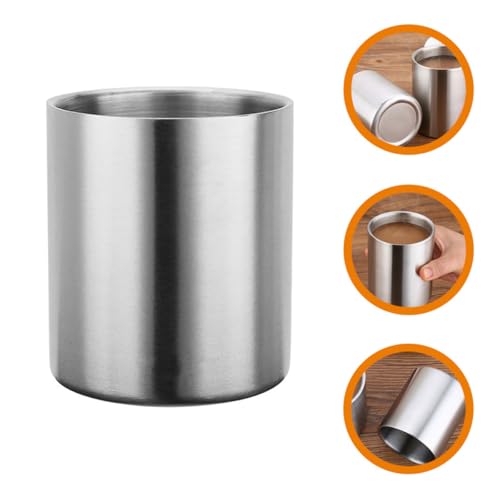 AMUSLESUR Double-Walled Stainless Steel Travel Mug, Insulated Beverage Cup for Camping, Outdoors & Daily Use with Handle-Free Design - Image 6