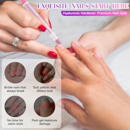 2-in-1 Cuticle Pusher & Oil Pen, New Cuticle Oil Pusher Pen, Portable Nail Care Pen Instant Cuticle Remover Tools for Dry Damaged Nails Hangnails Moisturizes Strengthens Brightens (2 PCS) - Thumbnail 3