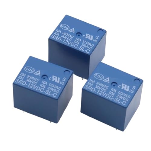 Relais de puissance SRD-12VDC-SL-C 12V 10A T73 à 5 broches pour circuits imprimés PCB