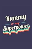 my rummy mit großen spielsteinen  Rummy Is My Superpower: A 6x9 Inch Softcover Diary Notebook With 110 Blank Lined Pages. Funny Vintage Rummy Journal to write in. Rummy Gift and SuperPower Retro Design Slogan