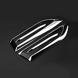 Besttoolifes Calcomanía 3D para Shark Gills para ventilación lateral de coche, para moldura de simulación de rejilla de tiburón, decoración exterior del coche, moldeado de plástico ABS, sin taladrar