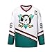 OMRIHAN Maillot de hockey sur glace avec lettres et chiffres cousus pour homme Respirant à manches longues - - Small
