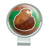 GRAPHICS & MORE Beaver with Plaid Tail Golf Hat Clip with Magnetic Ball Marker