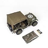 Rochobby Canvas Top for 1941 MB Scaler 1/12, RC Accessories