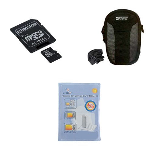 Jobo JIB 4 HD Camcorder Accessory Kit Includes: U09371 Memory Card, SDC-23 Case, ZELCKSG Care & Cleaning