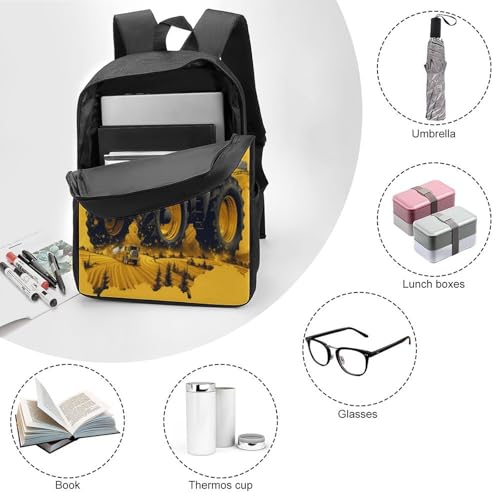 Sac à dos tracteur imprimé 3D : cadeau idéal école garçon 17 pouces