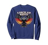 Novelty German Tourist Holiday Tshirt German Flag Lorch am Rhein Gift Idea For Men Women Kids Boys Girls Neuheit Deutsches Herz Touristen-Urlaubs-T-Shirt Ich liebe Lorch am Rhein Geschenkidee für Männer Frauen Kinder Jungen und Mädchen