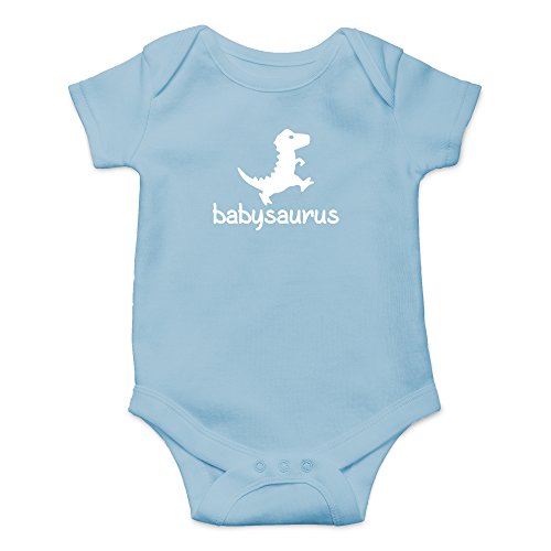 Image of Crazy Bros Tees Babysaurus Baby Bodysuit - Adorable Infant Boy Girl Romper Clothing Newborn Unisex Clothes
