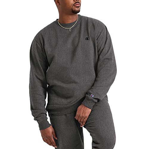 Champion Men's Crewneck, Fleece Sweatshirt, Crewneck Sweatshirts(Reg. or Big & Tall) — view 6