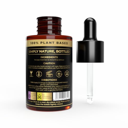 Image of Pure Brahmi Oil for Hair Growth | Ayurvedic Scalp Oil to Nourish Roots & Comfort Dry Scalp | 30ml