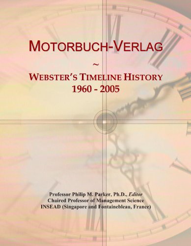 Motorbuch-Verlag: Webster's Timeline History, 1960 - 2005