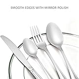 Cutlery Set for 4 People, 16 Pieces - Otto Koning Frankfurt- Stainless Steel Flatware Set, Mirror Polished. Silverware Set with Spoon Knife and Fork. Classic & Simple Design - Image 3