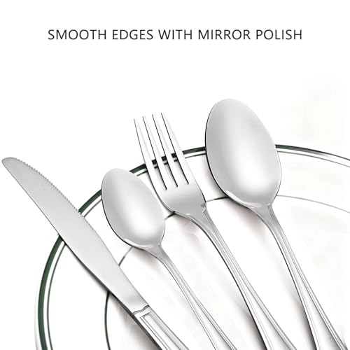 Cutlery Set For 6 People, 24 Pieces - Otto Koning Frankfurt- Stainless Steel Flatware Set, Mirror Polished. Silverware Set With Spoon Knife And Fork. Classic & Simple Design - 3