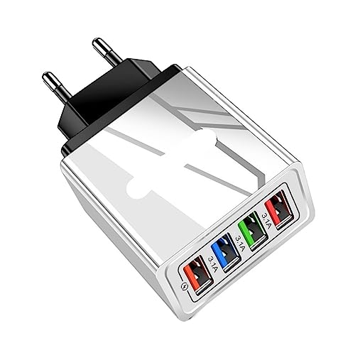 Adaptador de corriente 220V cargador de teléfono móvil 4 puertos USB
