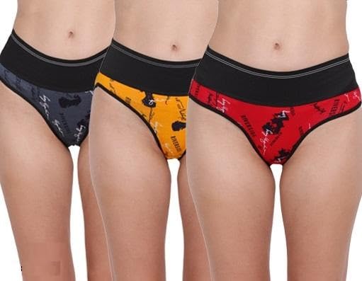 Euro Max Services Women Girls Ladies Briefs Hipster Panties Body Shaper Tummy Tucker Panty (Pack of 3)