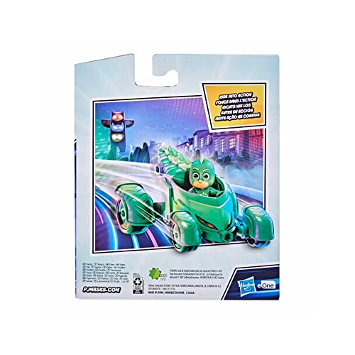 PJ Masks Gekko-Mobile Preschool Toy, Gekko Car with Gekko Action Figure for Kids Ages 3 and Up, Green - Thumbnail 4