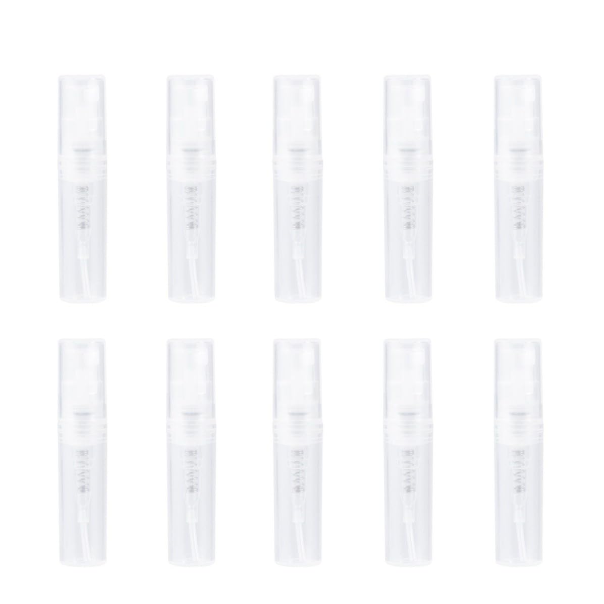 POPETPOP Botellas Atomizadoras de Perfume Recargables de Plástico 2ml 60 Pcs Mini Frascos Portátiles para Organizar Perfumes y Uso en Gimnasio