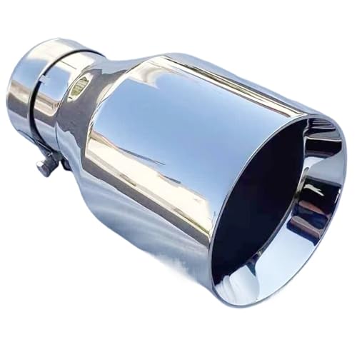 Silencieux universel de voiture en acier inoxydable poli à bord plat longue durée