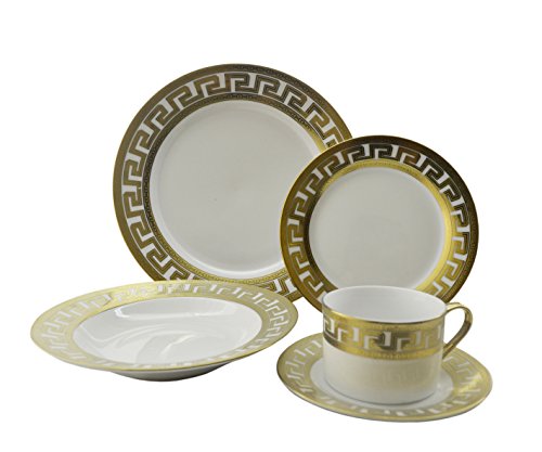 Three Star YL7600 Dinnerware Sets, Gold
