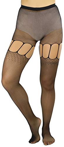 Image of ToBeInStyle Women's Suspender Pantyhose