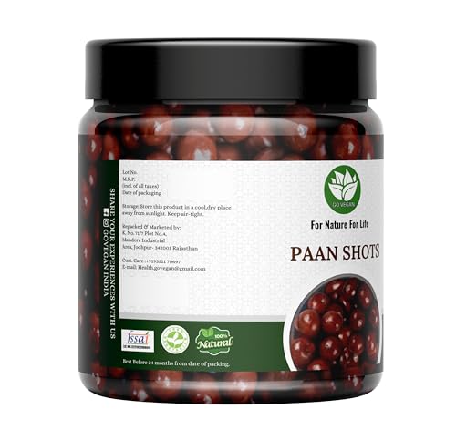 Image of Go Vegan Paan Shots 400gm (Instant Paan, Mouth freshener, Mukhwas) Pan Flavor Candy