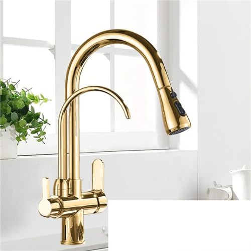 Mitigeur pivotant à 2 voies or b pour eau filtrée