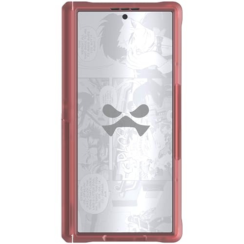 Image of Ghostek Covert Clear Galaxy Z Fold 7 Case with Built-in Kickstand, MagSafe and Full Hinge Protection Designed for 2025 Samsung Fold7 (8 inch) (Pink)