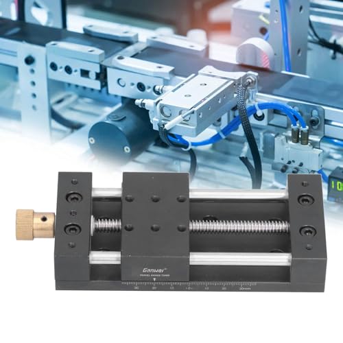 Manueller Lineartisch, 75 Mm Schiebetisch-Linearaktuator aus Aluminiumlegierung für Maschinenbau, Automatisierungsgeräte