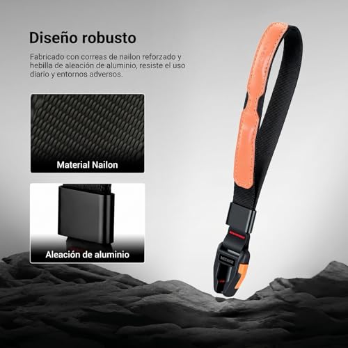 NEEWER Correa de Muñeca para Cámara Réflex y Mirrorless Ajustable de Alta Resistencia CS001 7