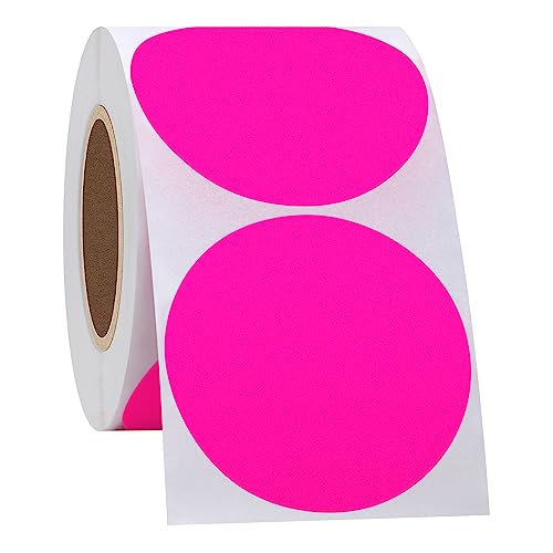 Hycodest 2�C���` ���E���h���x�� 300�� �󔒂̏������݉\�ȃT�[�N���X�e�b�J�[�A�������ē\��菑���^�O �}�[�J�[�p ���͂ȔS�����̔����~�`���x�� ���i�ݒ�ƃK���[�W�Z�[���p (�u���s���N)
