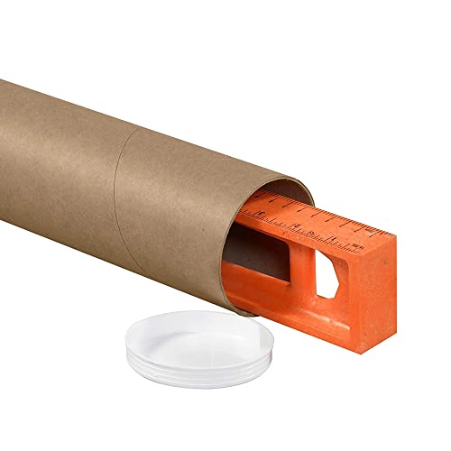 2" X 15" Kraft Mailing Tube, Shipping, Mailers Poster Tube Packing 2 Inches X 15 Inches (Pack Of 2) #TOP2