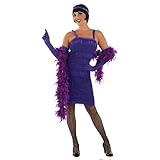 Fun Shack 20er Flapper Girl Lila Costumi, Anni 3920 Viola Ragazza, Extra Large Donna