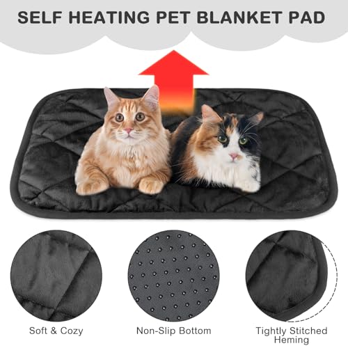 Clysee 8 tapetes autoaquecedores para gatos com autoaquecimento para cães 40,6 x 50,8 cm, almofada t