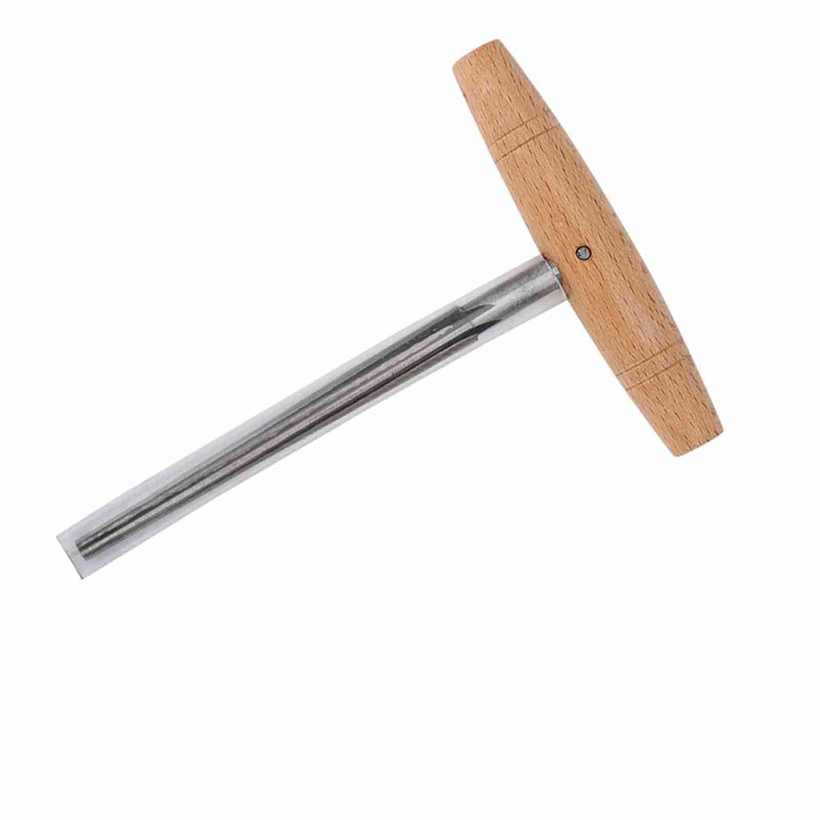 Alésoir de Perçage de Trou de Violon, 3/4 4/4 Alésoir de Chevauchement D'alto Avec la Poignée en Bois Conique Outil de Réparation de Lutherie en Acier à Grande Vitesse de Lutherie