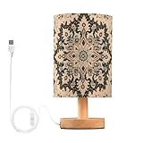 Éclairage chaud et confortable : la lampe de chevet en bois est fabriquée à partir d'une base en bois massif durable avec un abat-jour en lin assurant longévité et fiabilité. L'abat-jour en tissu adoucit la luminosité, sans scintillement et sans vertiges, de sorte que la lumière chaude est apaisante pour les yeux, il peut vous protéger efficacement les yeux et ceux de votre famille.