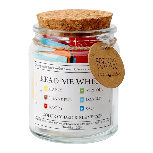 Versets Bibliques Dans Un Pot, 2024 New Uplifting Glass Scripture Prayer Jar, Christian Gifts Versets Bibliques Dans Un Pot réconfortants dans un bocal Pour Les Émotions Et Sentiments