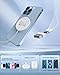 Magnetic Wireless Apple Mag-Safe Charger for iPhone 15/14/13/12 Series, AirPods 3/2/Pro - LED Magnet Pad With Dual Charging Ports