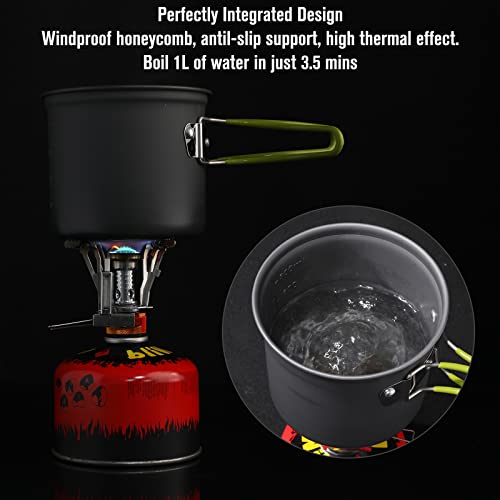 G4Free Portable Camping Stoves Backpacking Stove With Piezo Ignition, Stable Support Wind-Resistance Camp Stove For Outdoor Camping Hiking Cooking(1Pcs) #TOP6