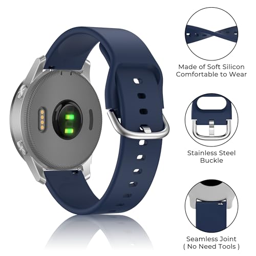 Image of Tobfit 18mm Silicone Watch Strap Compatible for Titan, Timex, Casio, Sonata,HMT etc,Quick Release Sport Loop Colorful Strap