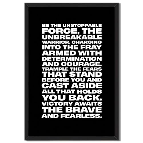 Framed Motivational Quote Poster Canvas Print Art Modern Minimalist Aesthetic