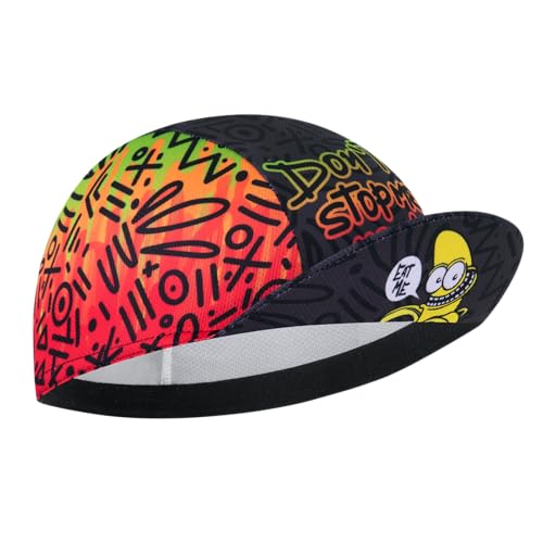 Corsehild Cycling Cap with Sun Visor, Lightweight Polyester Bike Hat for Men & Women, Breathable Under Helmet Design for Road Biking & Outdoor Sports