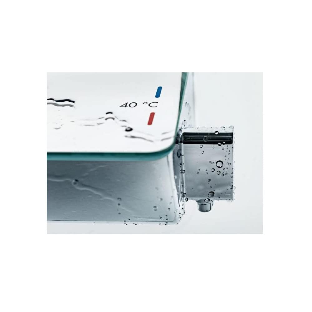 hansgrohe Ecostat Select - Duschthermostat Aufputz mit EcoStop , Duscharmatur mit Sicherheitssperre (SafetyStop) bei 40° C, Thermostat für die Dusche, Mischbatterie für 1 Verbraucher, Chrom, 13161000